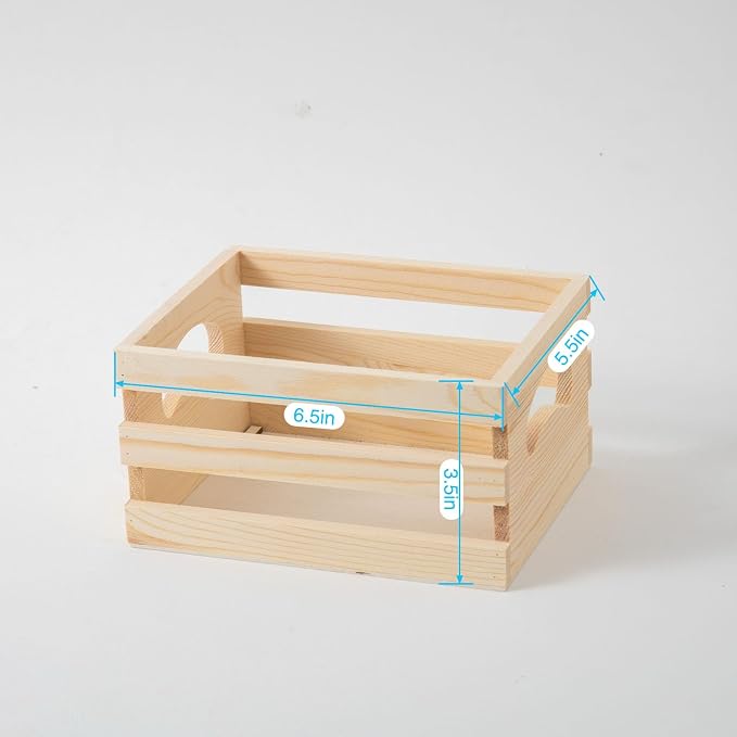 Set of 3 Rustic Wooden Nesting Crates - Image 4