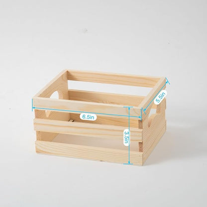 Set of 3 Rustic Wooden Nesting Crates - Image 4