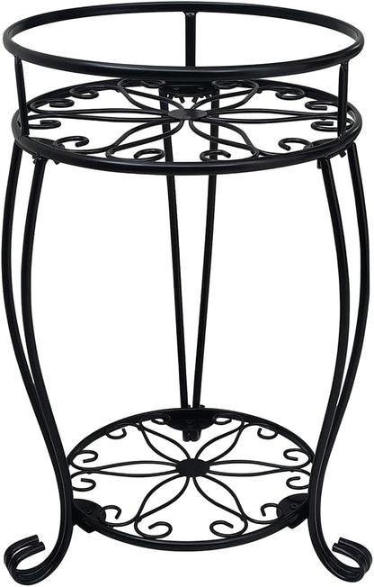 CASIMR 2 Tier Plant Stand, 19.2 inch Tall Metal Potted Holder Rack, Indoor by CASIMR