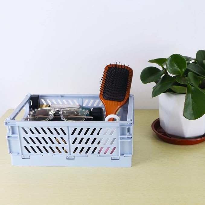 Tixill 2-Pack Mini Foldable Plastic Baskets - Image 5