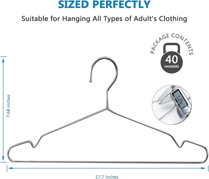 Fayleeko Wire Coat Hangers - Image 4