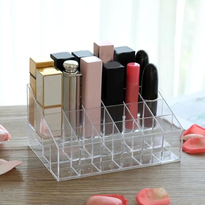 Acrylic Makeup Organizer 4 Tier Storage Rack Clear Cosmetic Shelf - Image 4