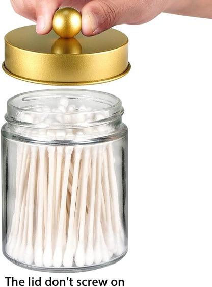 Amolliar Apothecary Jars Bathroom Storage Organizer -Countertop Storage - Image 3