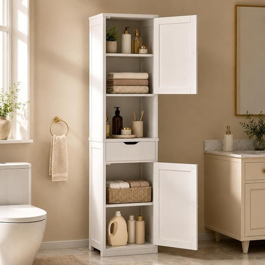 Walsunny Tall Bathroom Storage Cabinet by Walsunny