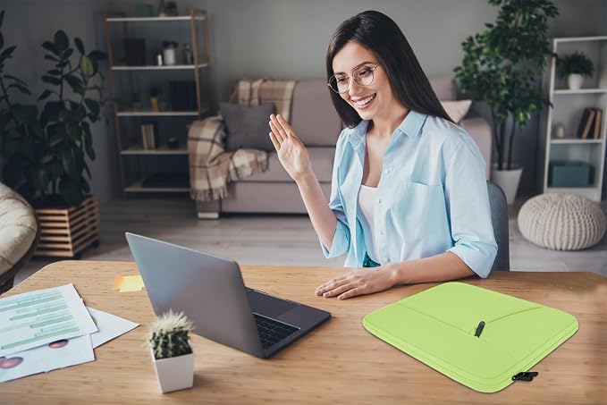 Laptop Sleeve 15.6 inch, Shockproof Protective Computer Carrying Cover - Image 6