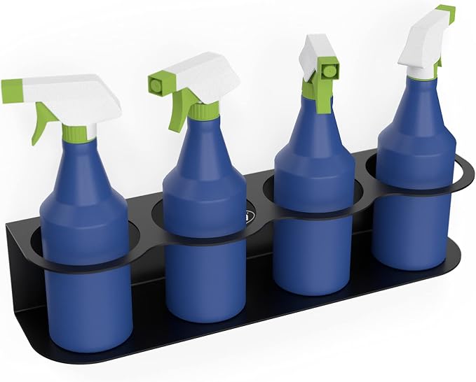Koova 4 All-Purpose Spray Bottle Holder | Easy Install Wall Mount Hardware - Image 3