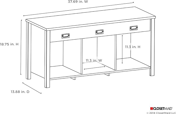 ClosetMaid 16052 Premium 3-Cube Bench - Image 3