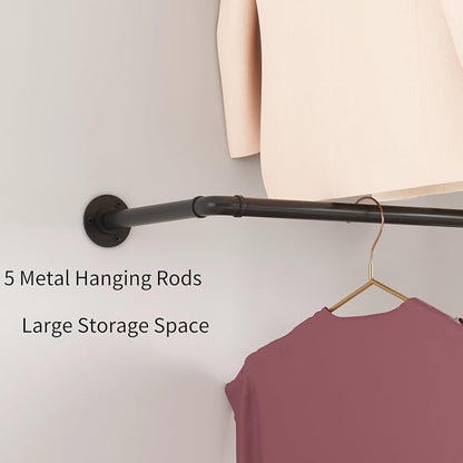 Industrial Pipe Clothing Racks - Image 5