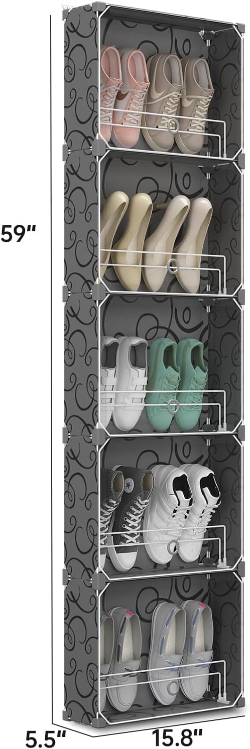 MAGINELS 5 Tier Shoe Rack Organizer - Image 2