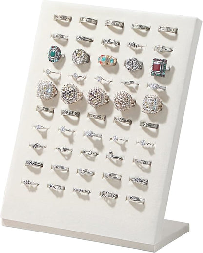 Ring Board Display Stand, Velvet Jewelry Earring Organizer Holder by Ausalivan