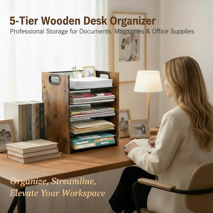 Wood Desk Organizer - Image 4