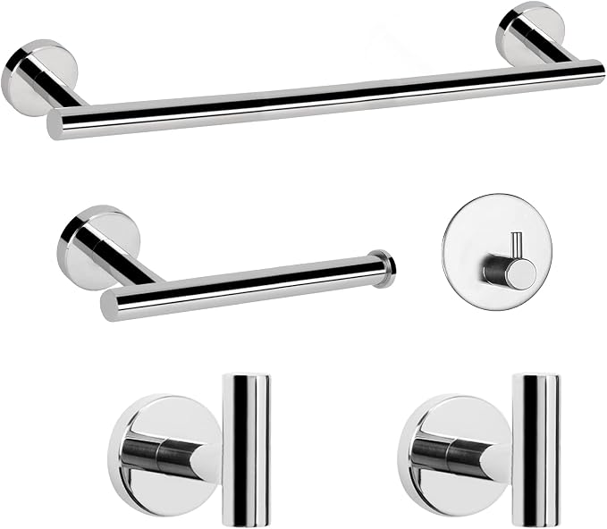 NearMoon Bathroom Hardware Set SUS 304 Thicken Stainless Steel-Towel Bar Set by NearMoon