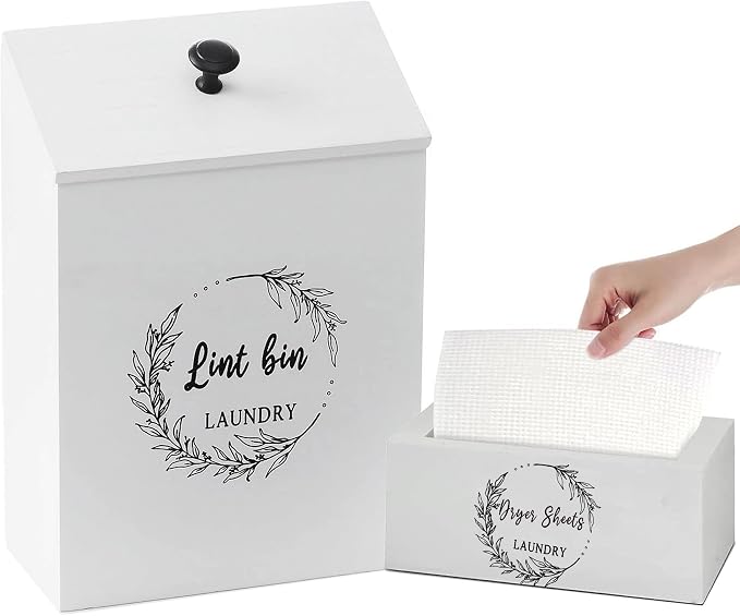 Magnetic Lint Bin and Dryer Sheet Holder Set - Image 8