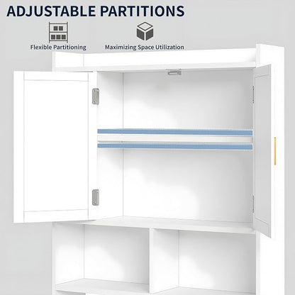 VECELO Over The Toilet Storage Cabinet, Storage Cabinet Over Toilet - Image 5