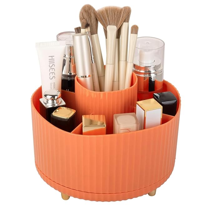 Anyoifax 360° Rotating Makeup Brush Holder Organizer, Make up Brushes Cup - Image 2