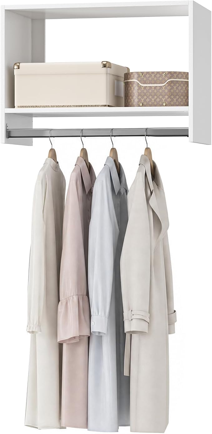 19.5" Wide Tall Hanging Modular Closet System, Wall-Mounted Closet Organizer by Unknown