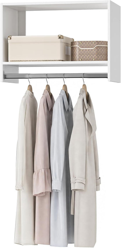 19.5" Wide Tall Hanging Modular Closet System, Wall-Mounted Closet Organizer by Unknown