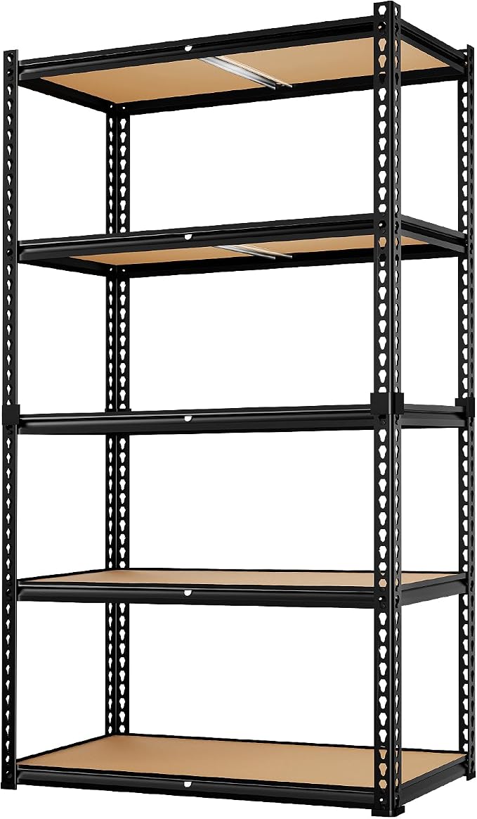 LEVELEVE 5-Tier Heavy Duty Storage Shelving Unit, 2020 lbs Capacity, Adjustable by Enjoyyourlife