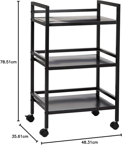 Amazon Basics 3-Tier Metal Rolling Cart - Image 6