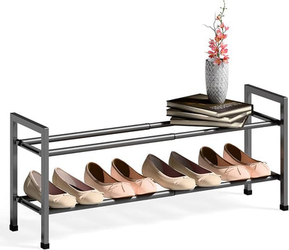 Bumusty 2-Tier Expandable Shoe Rack by Bumusty