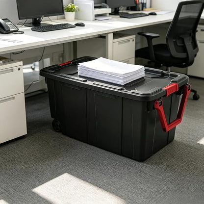 40-gallon wheeled plastic storage boxes - Image 4