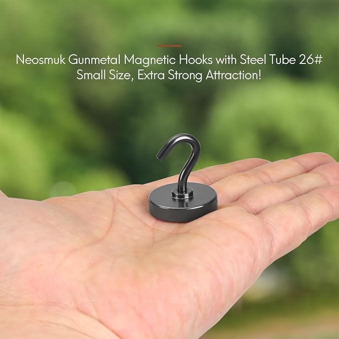 Neosmuk Magnetic Hooks, Heavy Duty 85lb+ Strong Magnet Hook - Image 2