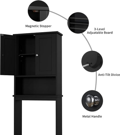 Shintenchi Over the Toilet Storage Cabinet, Bathroom Shelf Organizer - Image 7