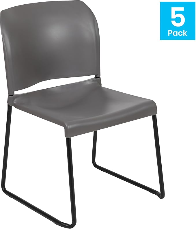 Flash Furniture Hercules Series Contoured Stacking Chairs - Image 4
