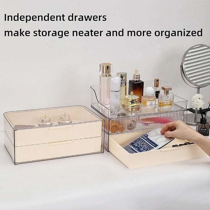 Makeup Organizer Countertop Large Cosmetic Display Cases Cosmetic Organizer - Image 4