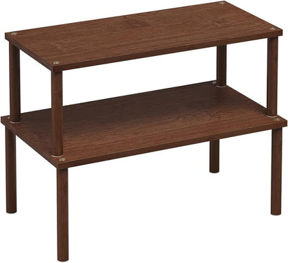 Cabinet Organizer Shelf, Kitchen Counter Shelves, Bamboo Spice Rack Countertop by VERTORGAN