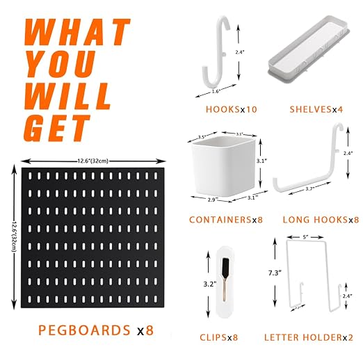 Peg Board Combination Kit, 8 Pegboards - Image 4