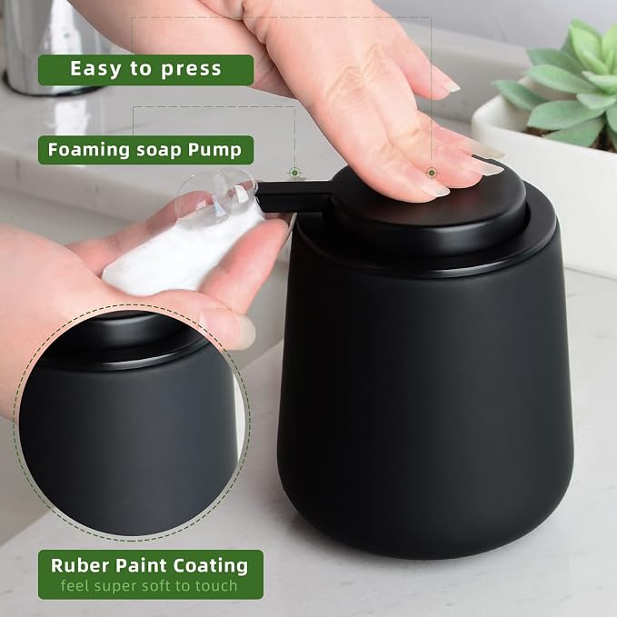 Black Bathroom Accessories Set 3 pcs - Image 2