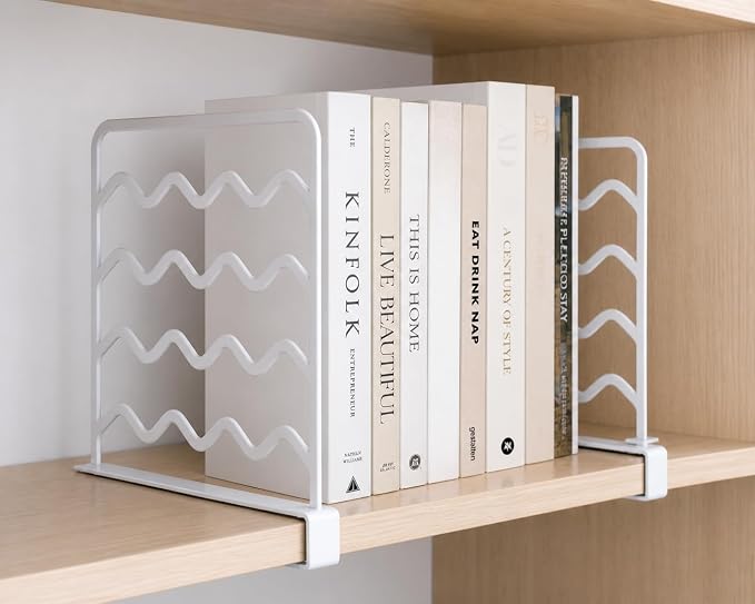 White Plastic Closet Shelf Dividers – Closet Organizers and Storage - Image 3