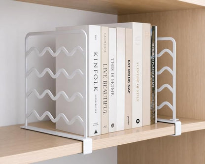 White Plastic Closet Shelf Dividers – Closet Organizers and Storage - Image 3