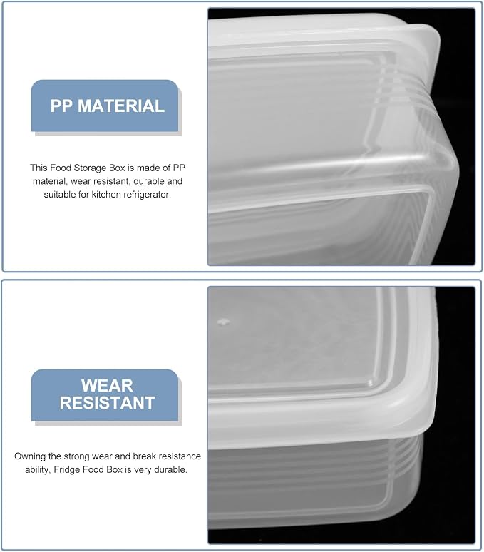 Wakauto 6pcs Small Refrigerator Organizer Bins Food Storage Containers - Image 5