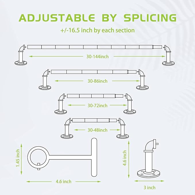 1-Inch Black Curtain Rod - Image 5
