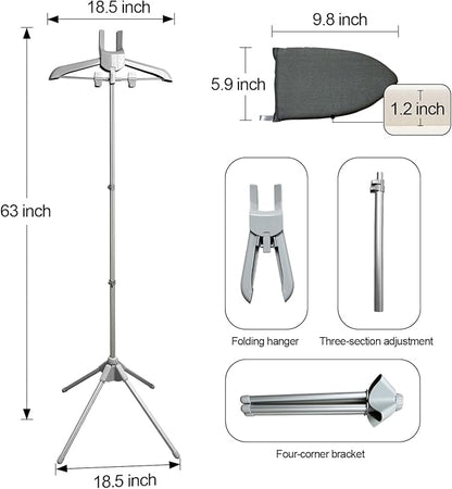 Garment Steamer Hanger with Ironing Glove, Portable Steamer Rack - Image 6