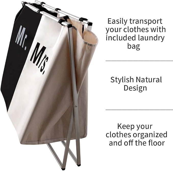 Nicesail Laundry Hamper 2 Section - Image 3