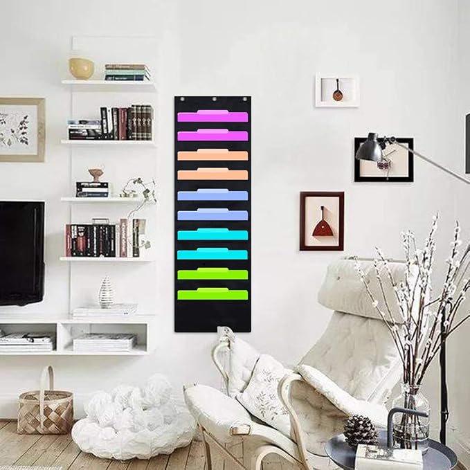Eamay Hanging File Folder Organizer Wall Mounted - Image 2