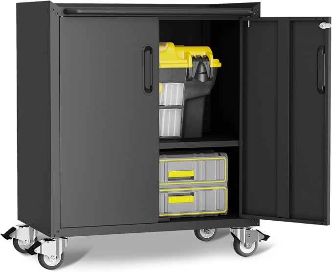 Rolling Tool Cabinet with Wheels, Tool Cabinets with 2 Door by VIYET