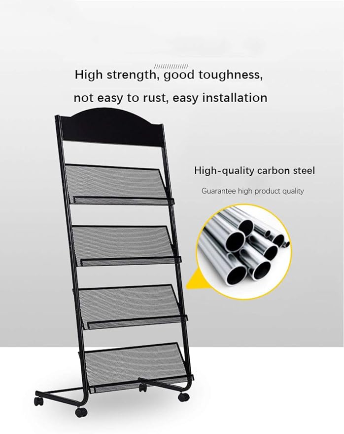 Iron Simple Floor-Standing Magazine Display Rack - Image 3