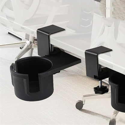 Upgraded 180 Degree Rotating Desk Clamp Organiser Cup Holder - Image 4