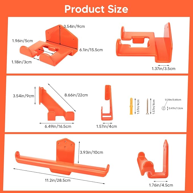 3 Pack Heavy Duty Garage Storage Hooks - Image 3