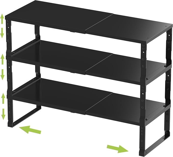 Expandable Stackable Spice Rack Organizer by JOJOCROSSHIGHQUALITYLIFE