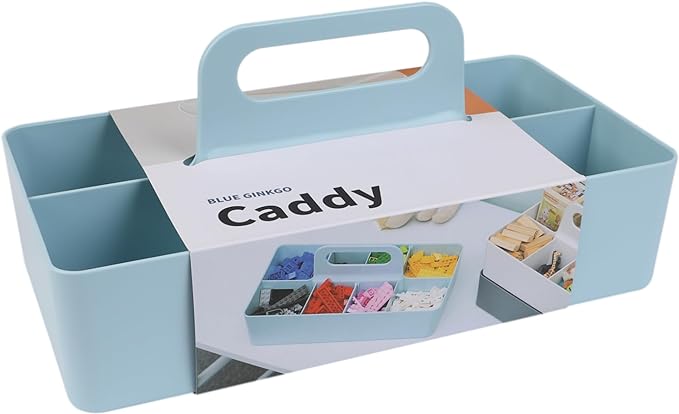 BLUE GINKGO Stackable Organizer Caddy – Korean-Made Portable Tote by BLUEGINKGO