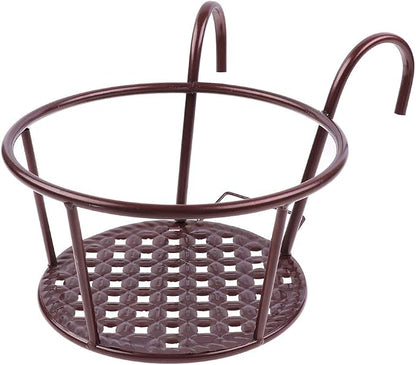 Hanging Railing Planters Baskets Art Hanging Flower Stands Balcony Flower Pot by WWahuayuan