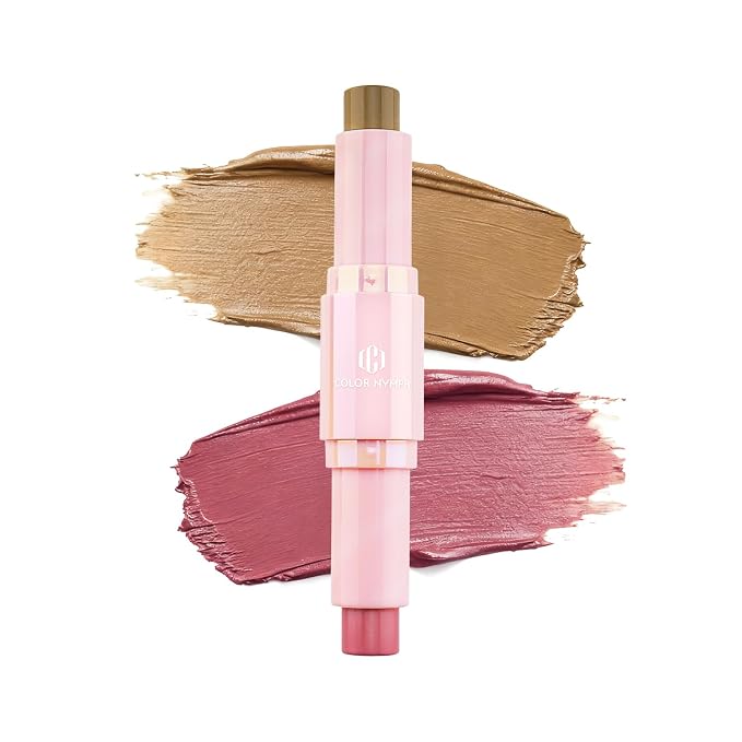 Color Nymph Blush Contour Stick, Cream Blush & Contour Matte Texture Double-end - Image 9