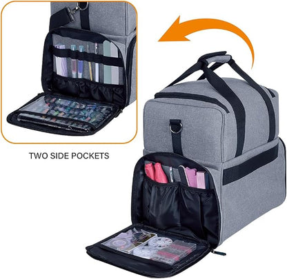 Large Makeup Cosmetic Bag with 3 Removable Case and 2 Removable Dividers Double - Image 3