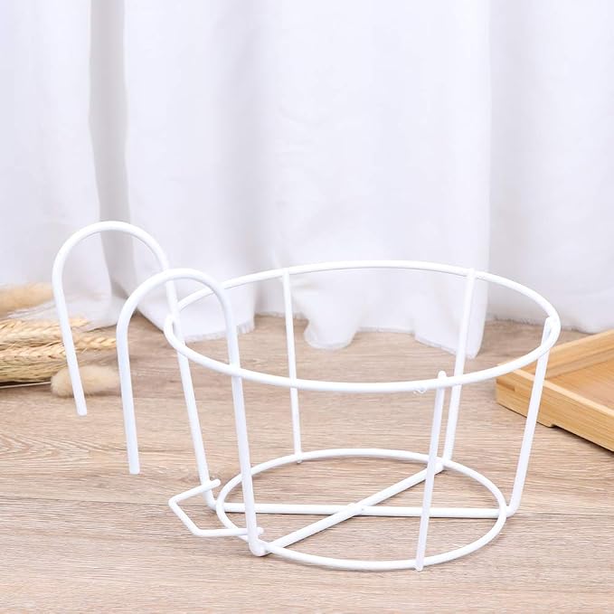 Hanging Railing Planters Baskets Balcony Flower Pot Holders Plant Iron Racks - Image 4
