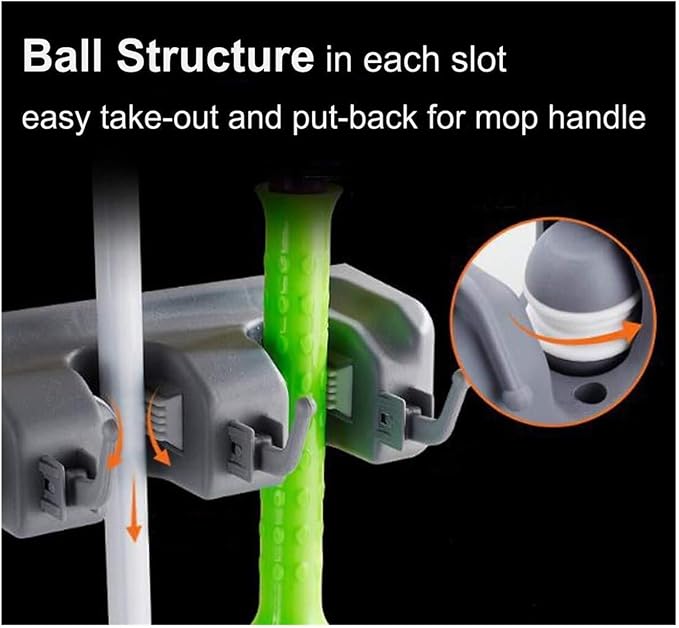 16 Inch Broom Holder Wall Mount - Image 6